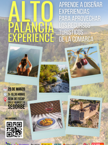 El 25 de marzo, FECAP acoge Alto Palancia Experience para impulsar experiencias turísticas basadas en recursos locales
