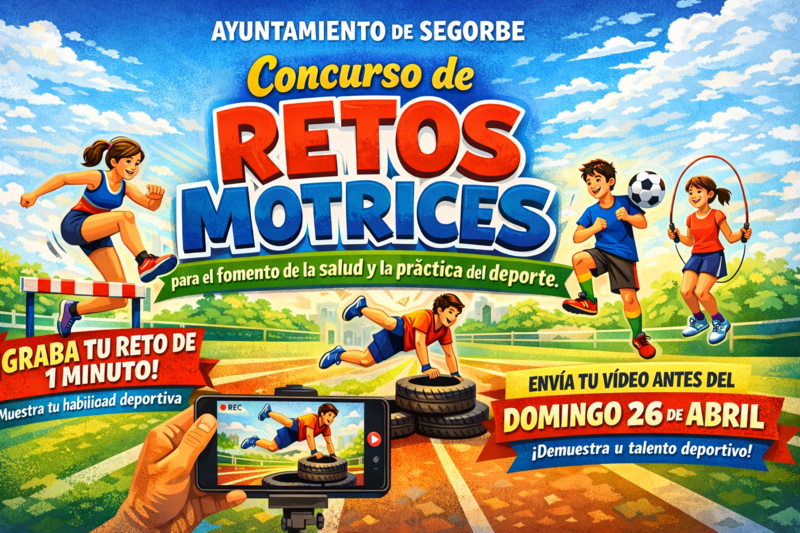 El Ayuntamiento de Segorbe anima a participar en el VI Concurso de Retos Motrices antes del 26 de abril