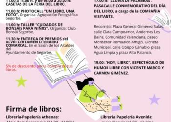“Lluvia de palabras”, talleres, casetas y autores para celebrar el Día del Libro en Segorbe