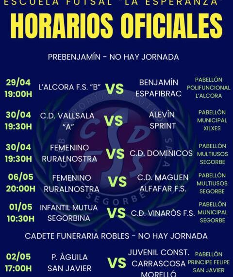 El CDFS Segorbe afronta una jornada diferente por el festivo del 1 de mayo