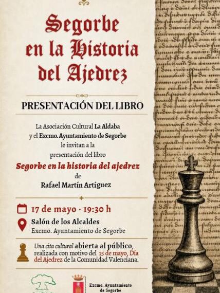 Segorbe recuerda el origen del ajedrez moderno en el 531 aniversario del libro de Francesch Vicent
