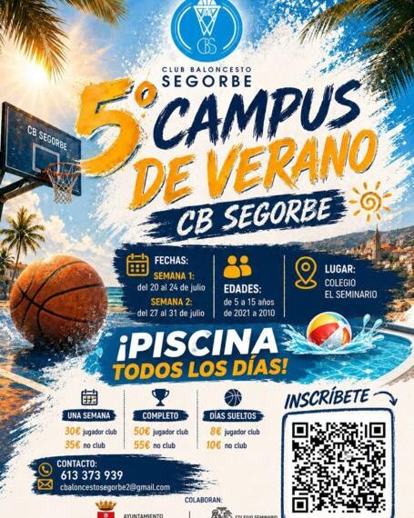 El Club Baloncesto Segorbe abre las puertas de su 5º Campus de Verano