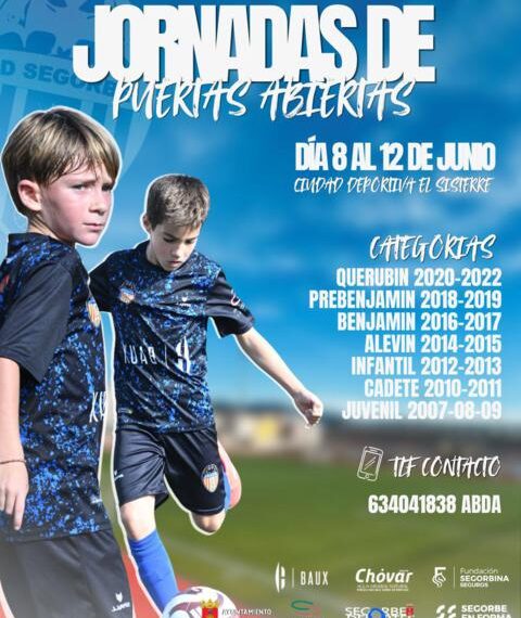 El CD Segorbe prepara una semana de puertas abiertas para acercar el fútbol base a nuevos jugadores
