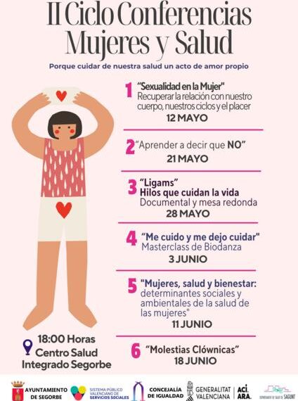 Segorbe impulsa un nuevo ciclo de conferencias centrado en la salud y las mujeres