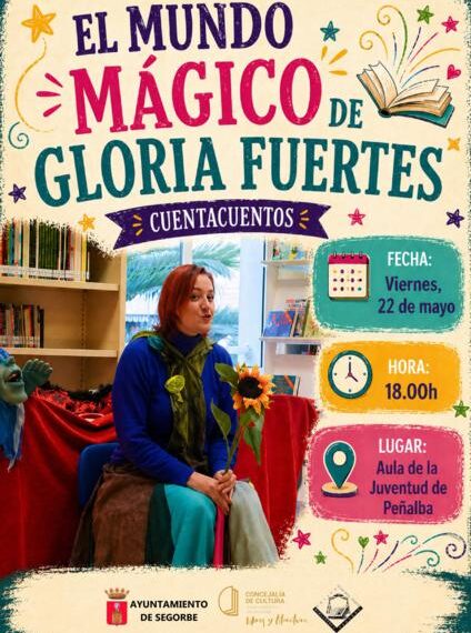 “El mundo mágico de Gloria Fuertes” llega a Peñalba con un cuentacuentos para público familiar