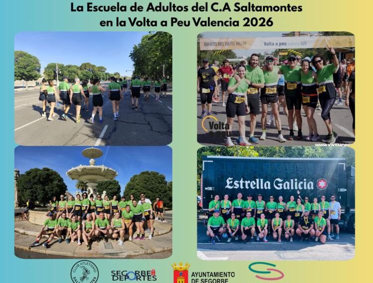 La Escuela de Adultos del CA Saltamontes vive una jornada de convivencia y deporte en la Volta a Peu de Valencia