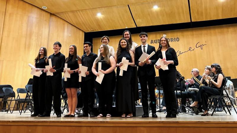 Clausura del curso en el Conservatorio Alto Palancia: música, graduaciones y premios