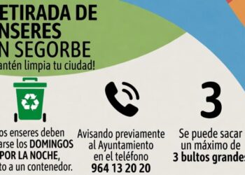 La recogida de enseres en Segorbe podría retrasarse hasta el martes por una avería de la empresa encargada