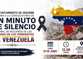 Segorbe convoca un minuto de silencio en recuerdo de las víctimas de los terremotos de Venezuela
