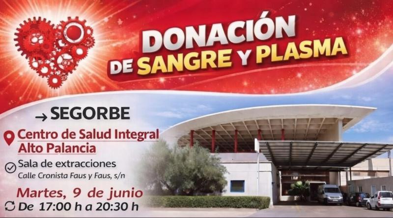 Segorbe acogerá una nueva jornada de donación de sangre el próximo 9 de junio