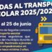Segorbe abre el plazo de ayudas al transporte para estudiantes que cursan estudios fuera de la ciudad