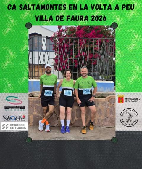 El Club Atletismo Saltamontes repite presencia en la XXIV Volta a Peu Villa de Faura