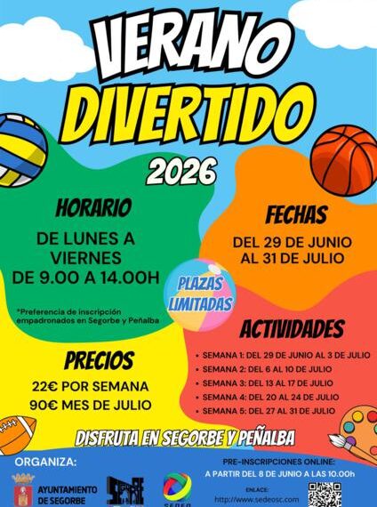 Segorbe prepara una nueva edición de ‘Verano Divertido’ para los más pequeños