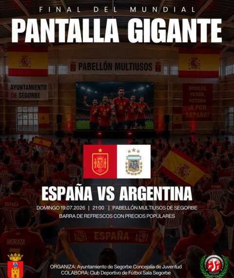 Segorbe volverá a reunirse en el Pabellón Multiusos para apoyar a España en la final del Mundial
