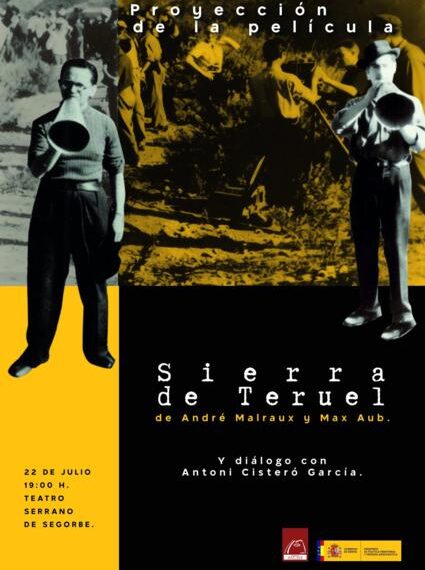 El Teatro Serrano acoge un acto en recuerdo de Max Aub con una charla y la proyección de Sierra de Teruel