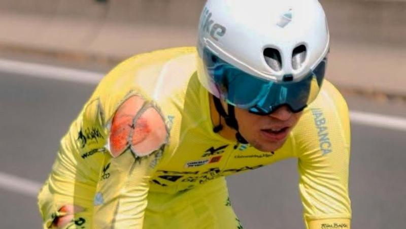 Alberto Domens Peña supera pinchazos, montaña y una dura caída para completar la Vuelta a Madrid Sub-23