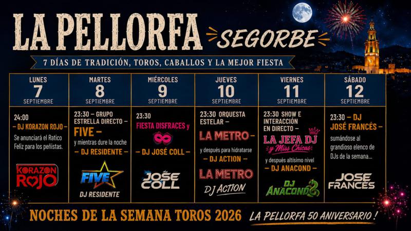 La Pellorfa prepara seis noches de música para celebrar sus 50 años