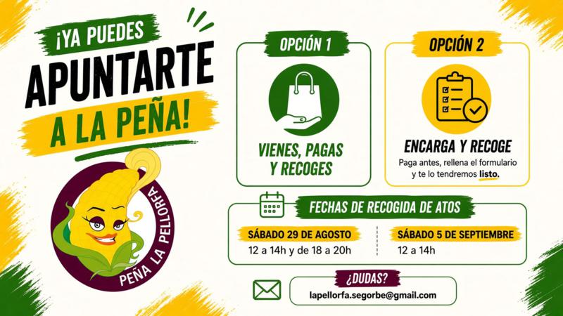 ¡Ya puedes apuntarte a la peña La Pellorfa!