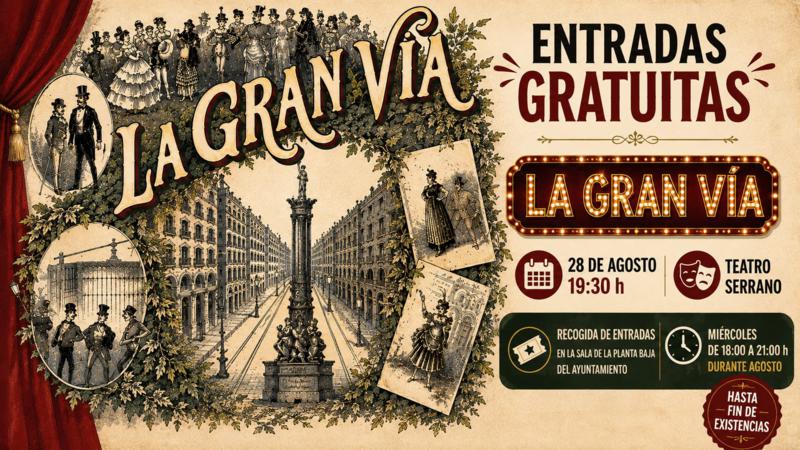 El Ayuntamiento de Segorbe inicia el reparto de las entradas gratuitas para la zarzuela «La gran vía»