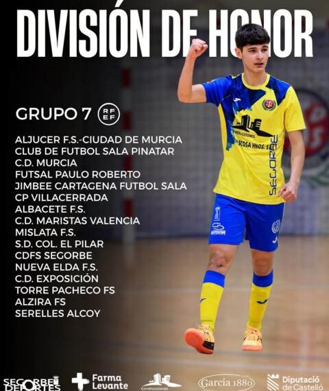 El CDFS Segorbe ya conoce a sus rivales en División de Honor Juvenil