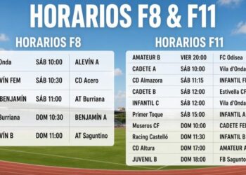 CD Segorbe anuncia los horarios de sus equipos para el fin de semana
