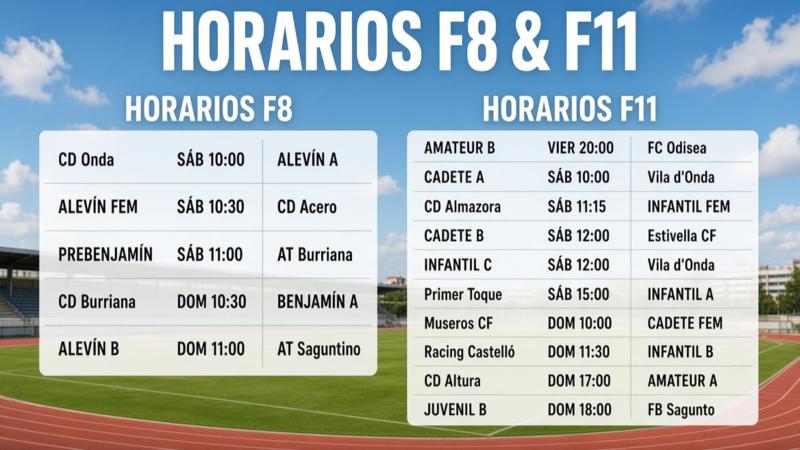 CD Segorbe anuncia los horarios de sus equipos para el fin de semana