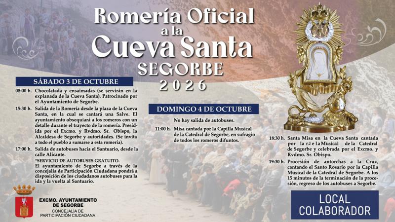 Los romeros de la Cueva Santa anuncian en redes el programa de la Romería oficial de Segorbe