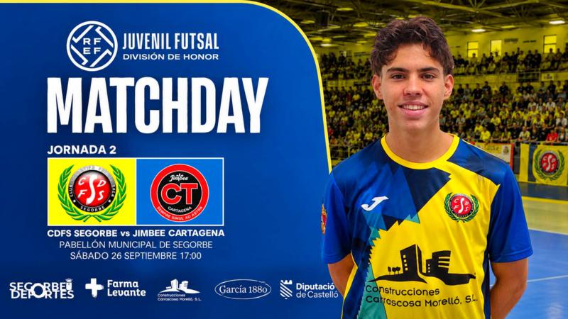 El juvenil Construcciones Carrascosa Morelló debuta en Segorbe ante el Jimbee Cartagena