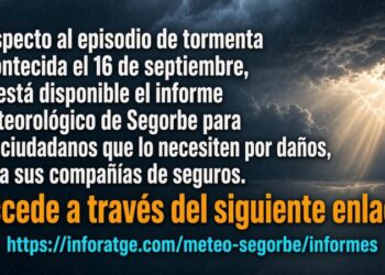 Segorbe ya dispone del informe meteorológico de la tormenta del 16 de septiembre