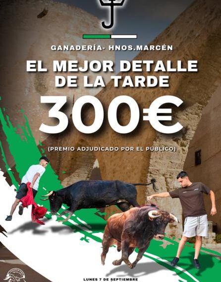 La Comisión de Toros de Segorbe pone 300 euros en juego para el mejor detalle de la tarde