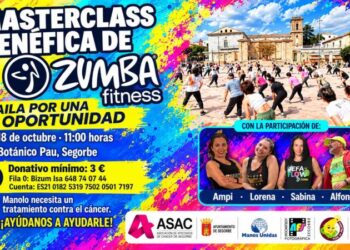 ASAC Segorbe organiza una MasterClass benéfica de Zumba para ayudar a Manolo