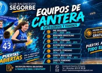 El CB Segorbe mantiene abiertas las puertas de su cantera hasta el 16 de octubre