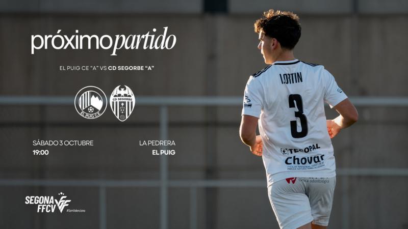 El CD Segorbe visita El Puig en la tercera jornada de liga