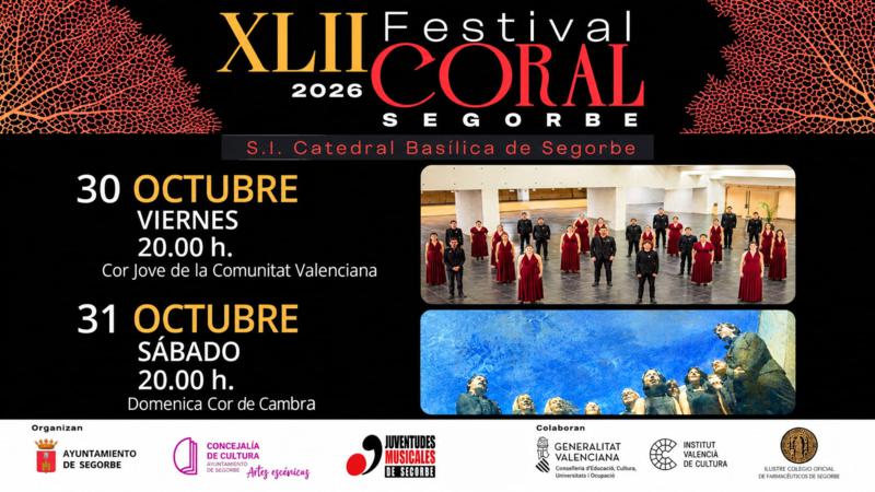 La segunda parte del XLII Festival Coral pone el broche cultural al mes de octubre en Segorbe