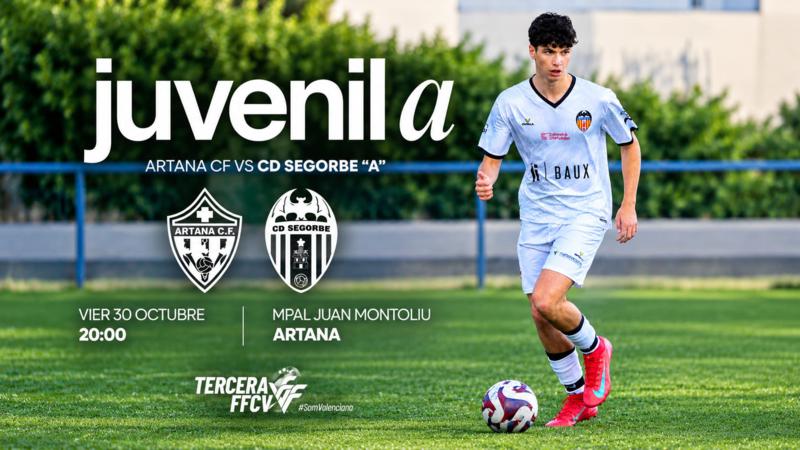 El Juvenil A del CD Segorbe visita al Artana en la sexta jornada