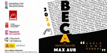 La Fundación Max Aub abre la convocatoria de la Beca de Investigación «Hablo como hombre» 2026
