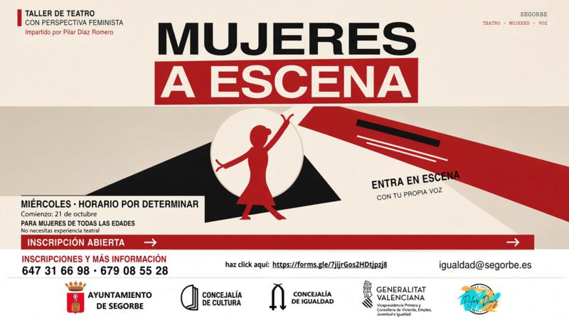 ‘Mujeres a escena’, el taller de teatro con perspectiva feminista que llega a Segorbe
