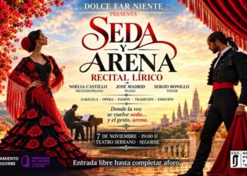 El Teatro Serrano acogerá el recital lírico «Seda y arena» el 7 de noviembre