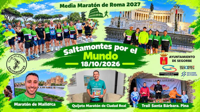 Los Saltamontes llevan su pasión por el atletismo hasta Roma, Ciudad Real, Pina y Mallorca