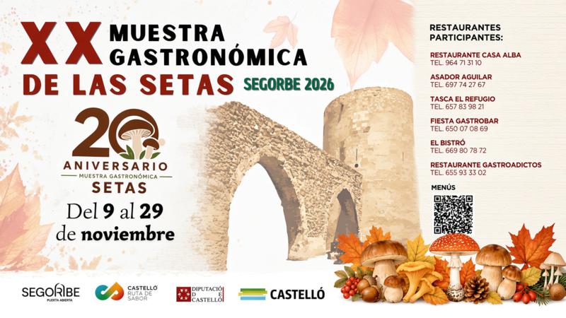 Segorbe celebra en noviembre la XX Muestra Gastronómica de las Setas