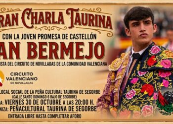 La Peña Cultural Taurina de Segorbe organiza su primera charla del otoño-invierno con el novillero Ian Bermejo