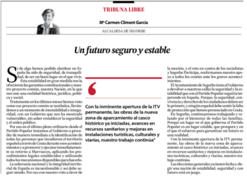 Un futuro seguro y estable